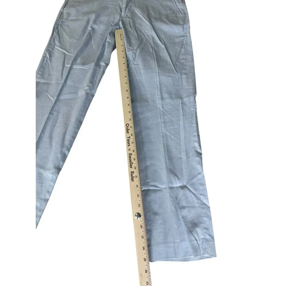 Britches By Samtex Slim Fit Pants Mens 32x30 Blue Cotton Lightweight Work NEW